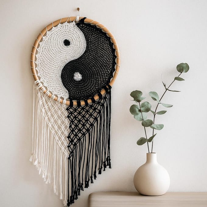 Bali Dreamcatchers - Ying Yang Extra Large