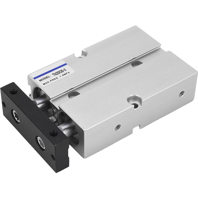 Luchtcilinder Pneumatisch 2 Zuigerstang 2 As Dubbelwerkend 0,1‑1,0MPa 30mm Slag 20mm Boring