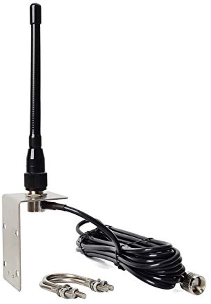 VHF Mariene Rubberantenne met 5m RG58 Kabel voor Mobiele Radio's
