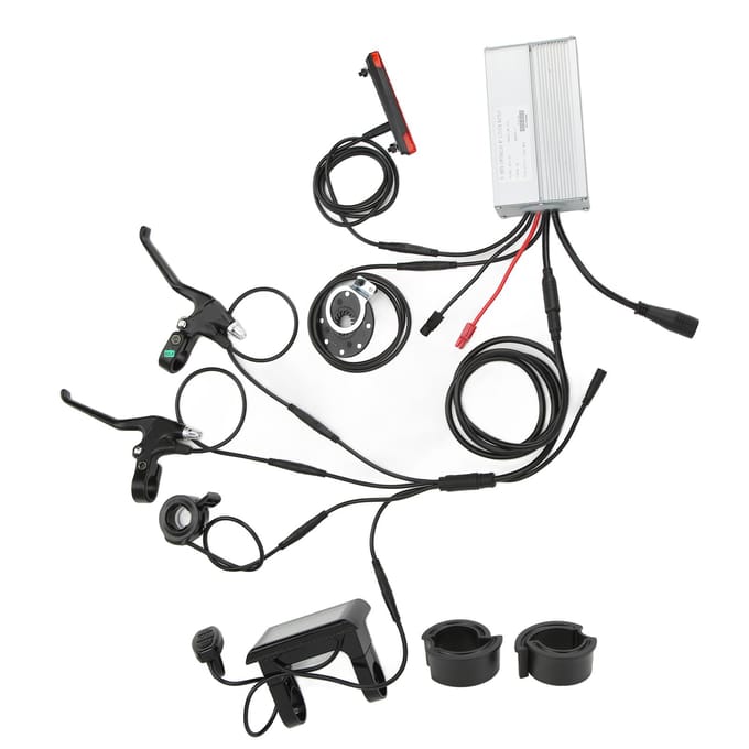 3648V 30A 1000W Elektrische Fiets Motor Controller met S900 Display Meter Shifter Hulp Sensor Rem gray