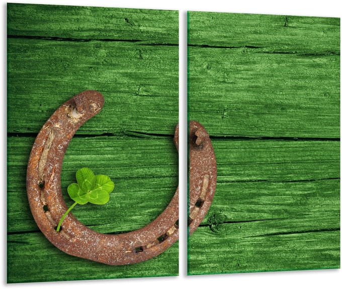 TMK ArtDeko - Snijplank - Glas - 2x 30x52cm - Groene Kleur