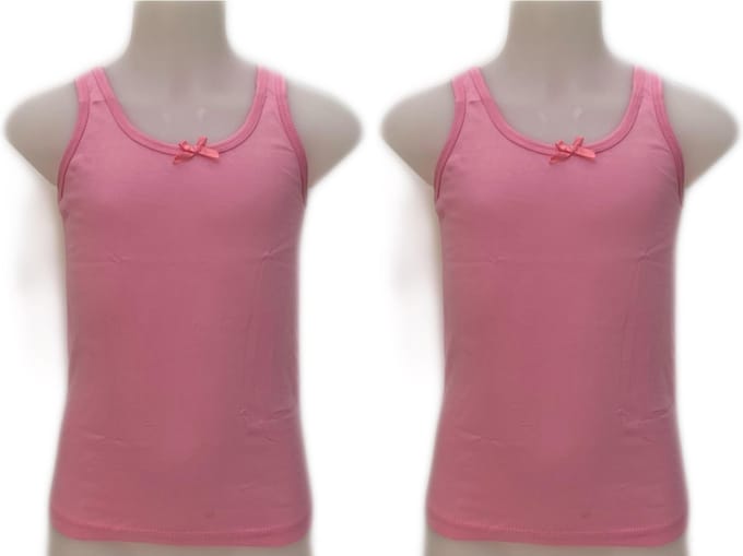 meisjes Hemdje 2-stuks roze 140/146