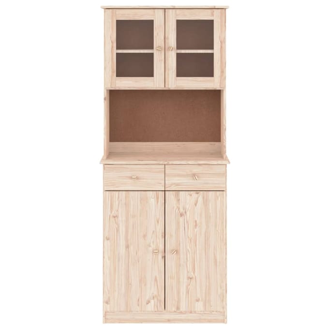 vidaXL - Hoge - kast - ALTA - 77x35x188 - cm - massief - grenenhout