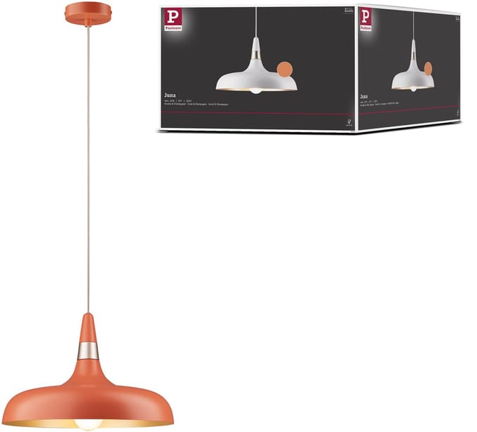 Hanglamp Juna Style E27 max. 20W Peach dimbaar Metaal