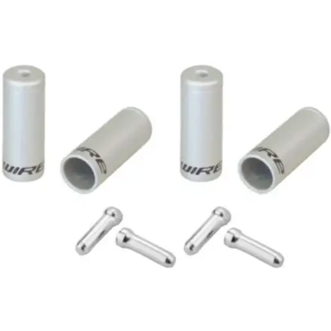 Tips Jagwire Universal Pro End Cap Pack Braided Housing-Silver