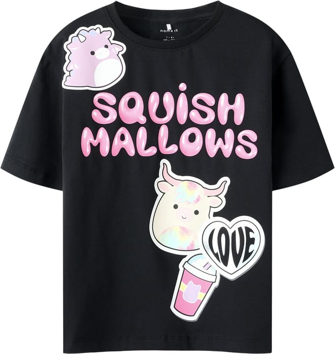 NAME IT - NKFMOSA SQUISH NREG SS TOP BOX BFU - Meisjes - T-shirts