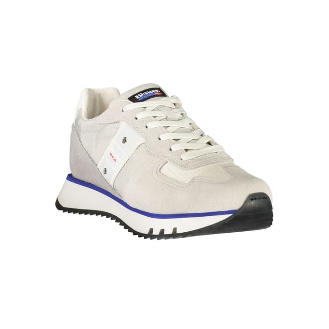 Blauer Grigio Polyurethaan Heren Sneaker