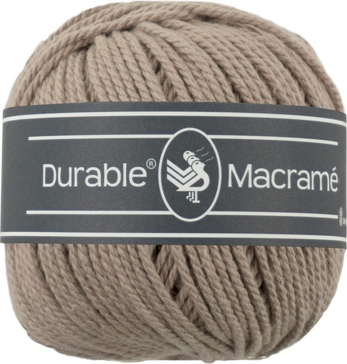 Durable Macramé - 340 taupe - Katoen Garen