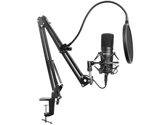 Sandberg - 126-07 - Streamer USB Microphone Kit - Zwart