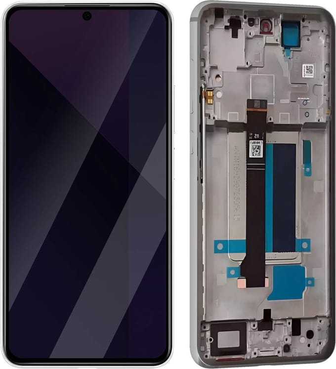 Xiaomi, Scherm voor Xiaomi Redmi Note 13 Pro Plus LCD + Touch Glass + Chassis, Wit