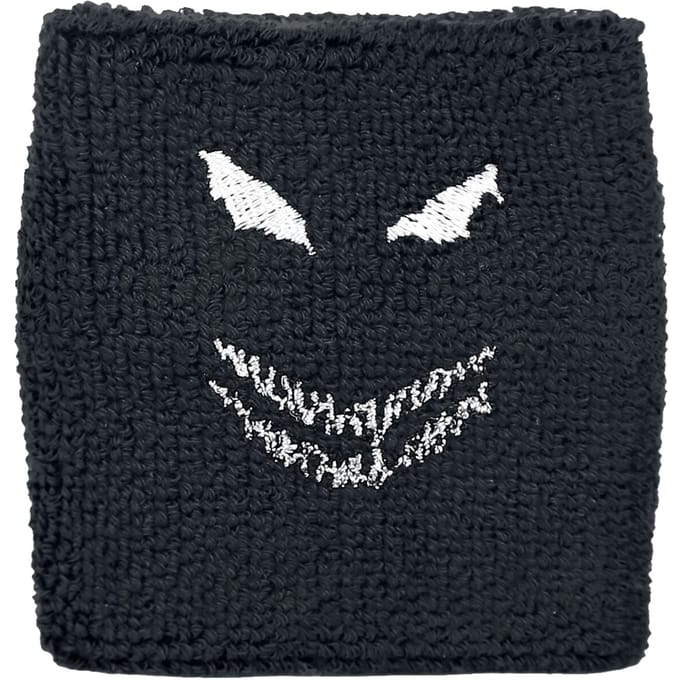 Disturbed Face - Wristband Zweetbandje zwart Katoen -