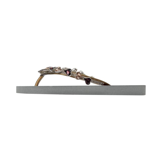 Uzurii Dames Teenslippers Heart Bronze - Grijs - Maat 35/36