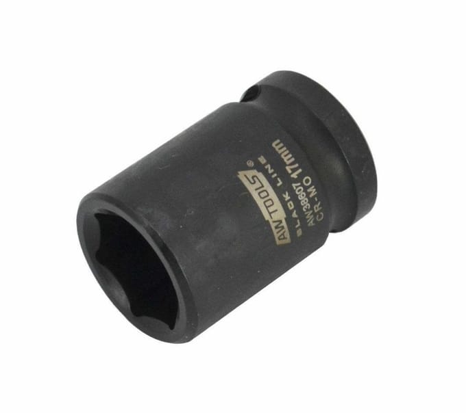 Awtools Black Line Serie - Udarowy Dopsleutel - 1/2" 30mm - Korte - Zeskant