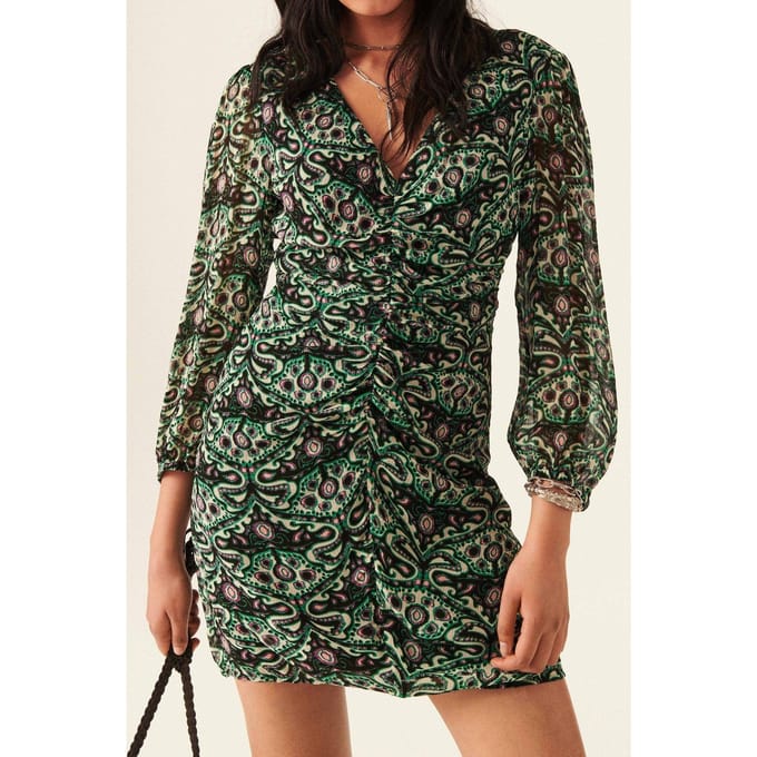 BA&SH Robe Fanny Vert Taglia: M | Abiti Mini Outlet | Donna