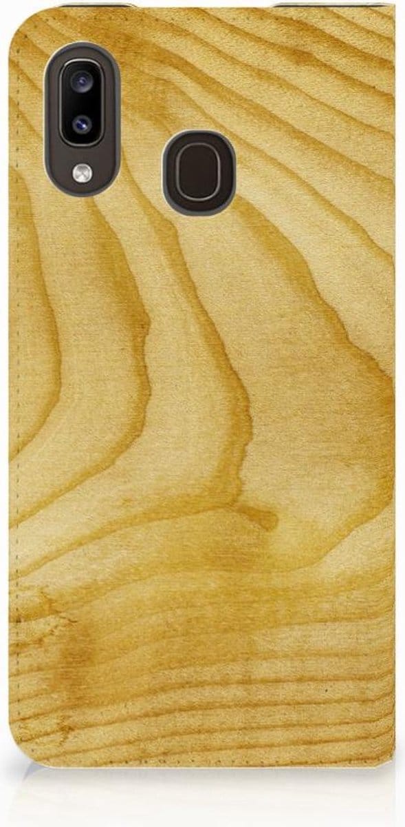 Samsung Galaxy A30 Book Wallet Case Licht Hout