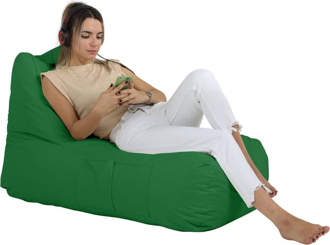 Xoft Living - Zitzak Lounge - Groen - Volwassenen & Kinderen