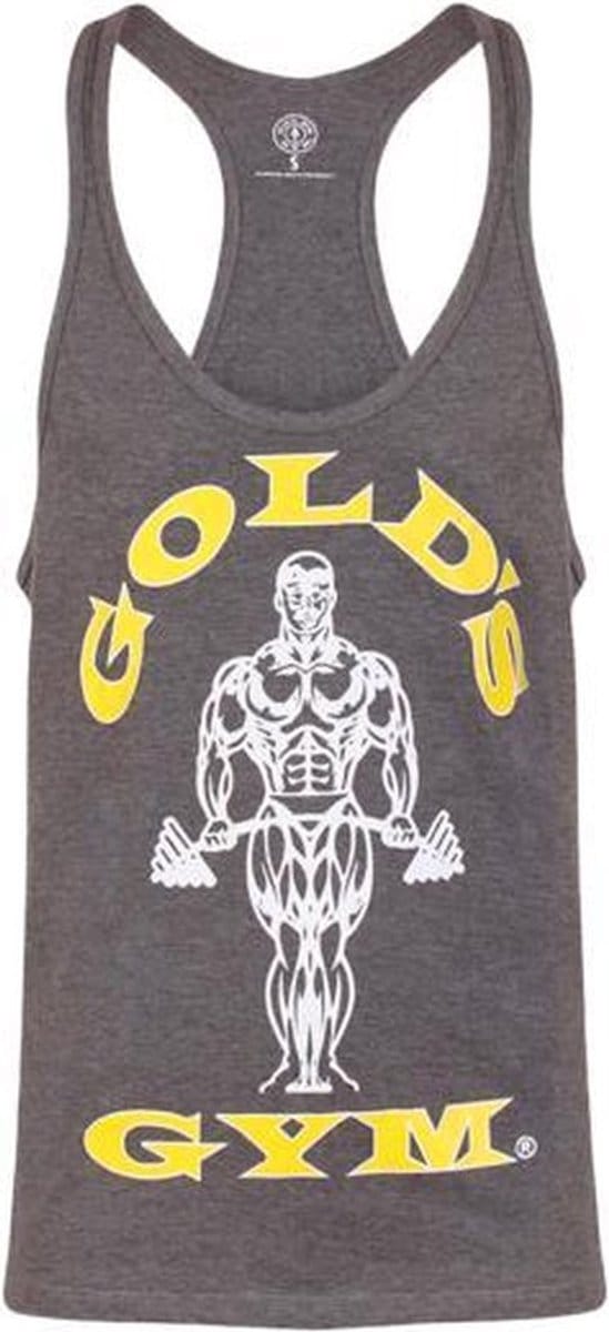 GGVST003 Muscle Joe Premium String Vest - Grey Marl - S