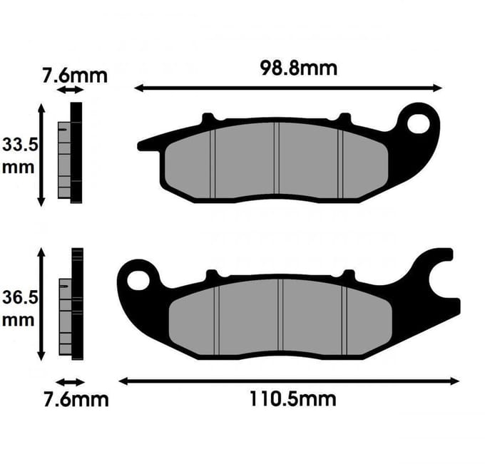 Plaquette de frein Polini pour Scooter 540 26820 Neuf