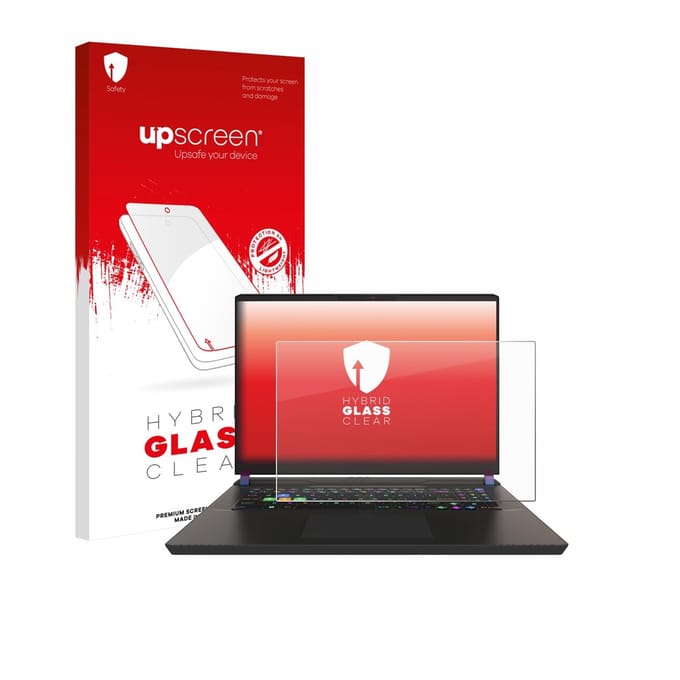upscreen - Screenprotector voor MSI Vector 17 HX - Folie Beschermfolie Beschermglas transparant