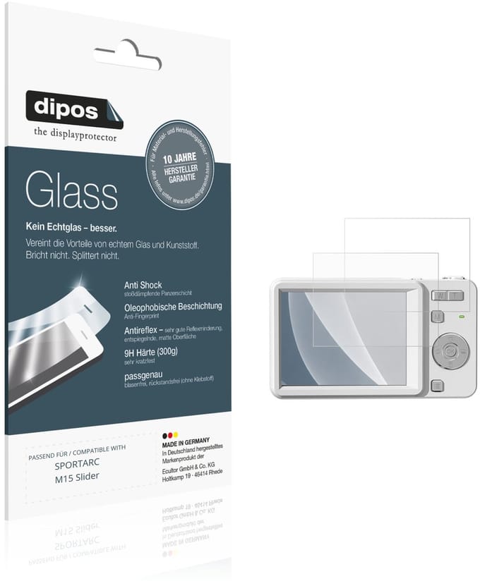dipos – 2x Matte Pantserfolie geschikt voor SPORTARC M15 Slider | 9H Screenprotector