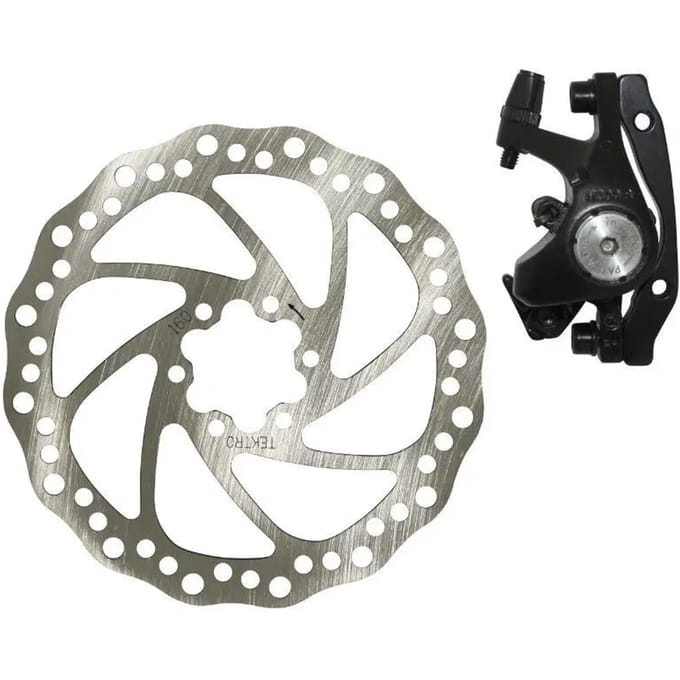 Mechanische schijfrem voorrem + schijf + adapter compatible voor en achter P2R Post Mount