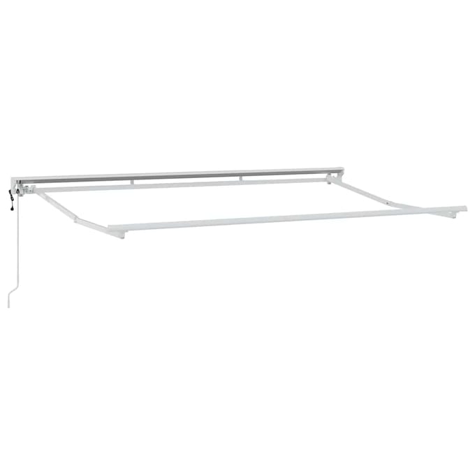 vidaXL - Zonnescherm - Frame - Verstelbaar - Wit - 3,5 - x - 2 - m - Staal