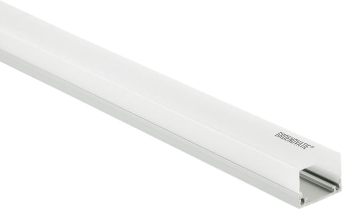 Groenovatie LED Strip Profiel Opbouw - Vierkant - 1,5 meter - Aluminium - Compleet