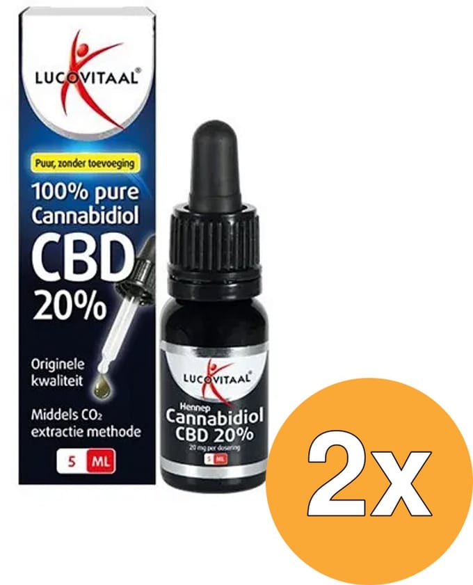 2x Lucovitaal CBD Olie 20% (5 ml)