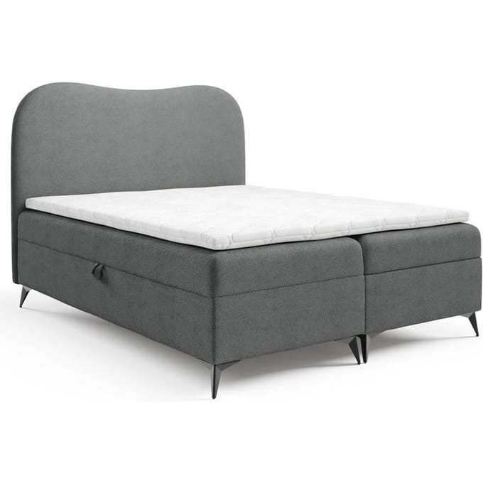 Boxspring Adler bouclé met opbergruimte 140 x 200 cm | NADUVI Collection