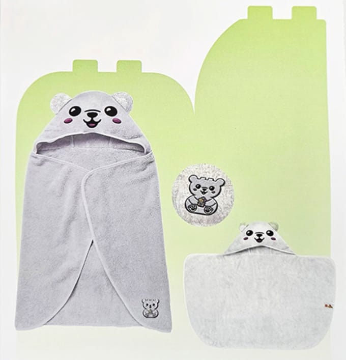 Duplo - Handdoek - Met - Capuchon - Unisex - Wit - Vanaf 1.5 jaar