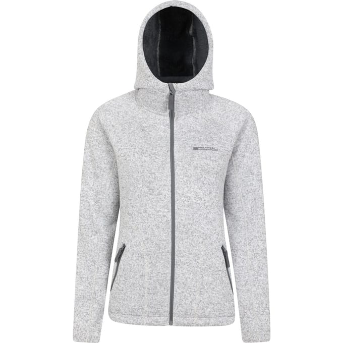 Mountain Warehouse Dames/Dames Nevis Bontgevoerde Full Zip Hoodie (Grijs)