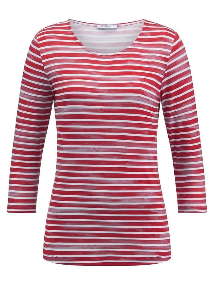 Shirt ronde hals Van Peter Hahn wit