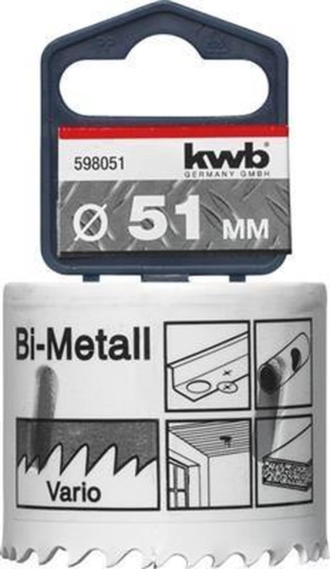 KWB Gatenzaag HSS Bi-metaal 598-051 - Ø 51 mm
