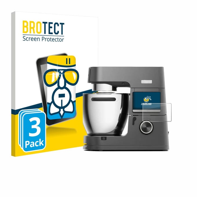 Screenprotector 3 Stuks voor Kenwood Cooking Chef KCL96.004DG Beschermglas transparant