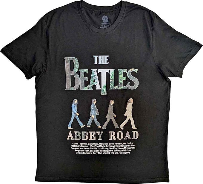 The Beatles - Abbey Road '23 Heren Tshirt - S - Zwart