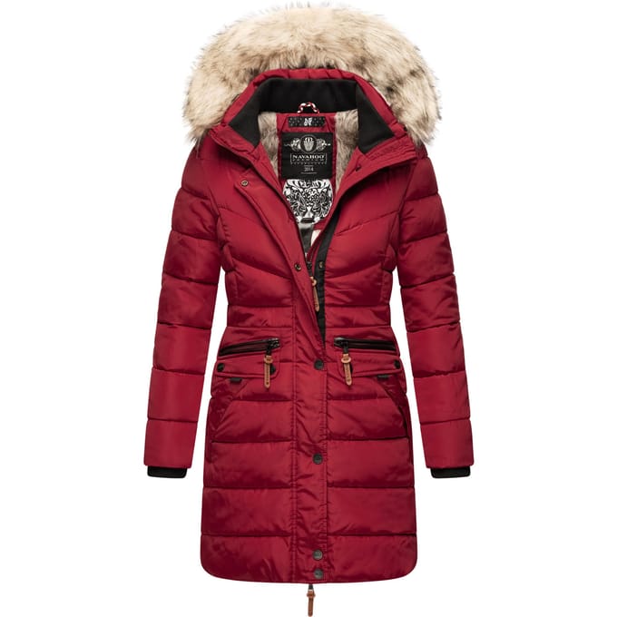 Navahoo Dames Winterjas Paula – Extra Warm, Waterafstotend & Met Afneembare Bontkraag