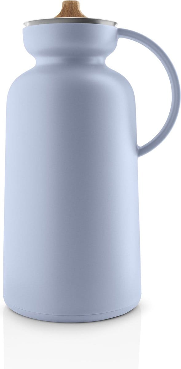 Eva Solo - Silhouette Thermoskan 1 liter Blue Sky - Eikenhout - Blauw -
