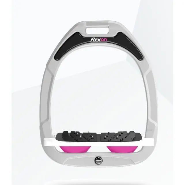 Ultra Grip Ingelaten Stirrups Wit/Wit/Roze Flex-On Green Composite