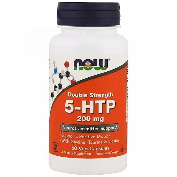 Now Foods 5-HTP 200mg (60 vcaps) Unflavoured - Vitaminen, mineralen & gezondheid - 5-HTP