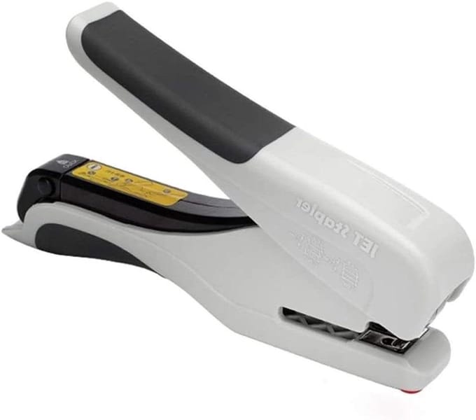 Bureaunietmachine - Handnietmachine Kantoor - Papier Verwerken - Metalen Constructie - 40 mm keeldiepte - Wit