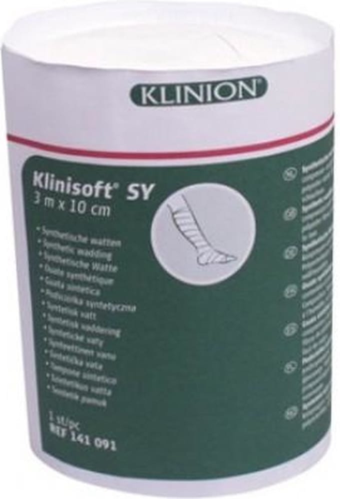 Klinion klinisoft sy synthetische watten 3m x 10cm Klinion