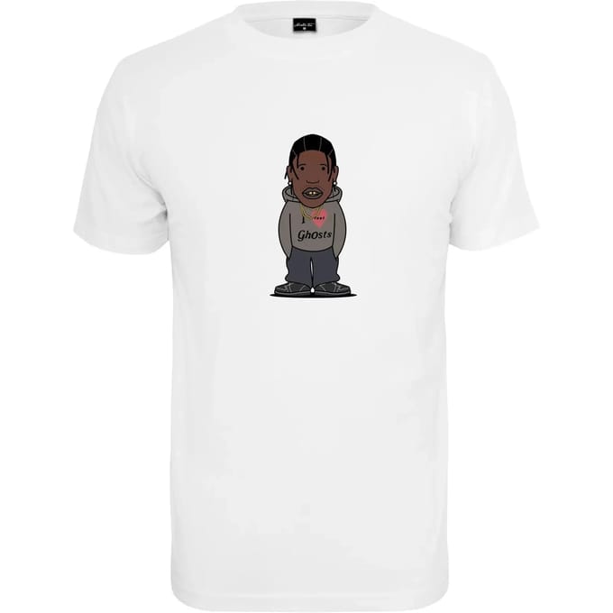 Mister Tee - Texas Sketch Heren T-shirt - S - Wit
