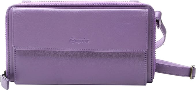 Esquire Leren Portemonnee Telefoontasje Peru Phone Wallet Bag Lilac Paars