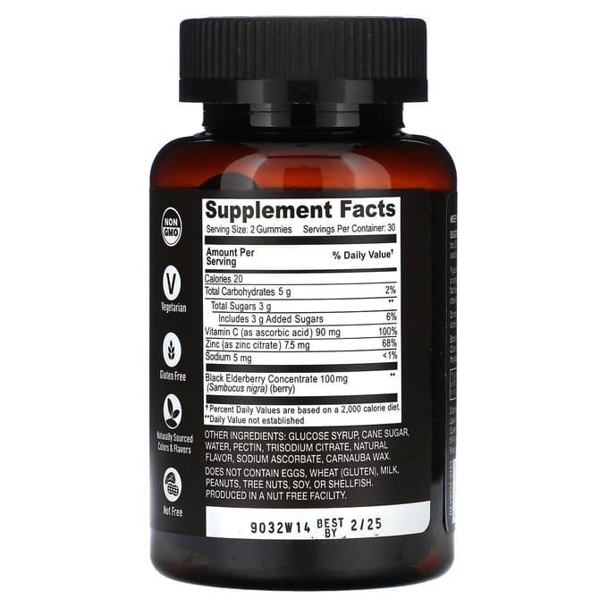 YumVs Strength Earth Gummies, immuunschild met zeekraal, bessen, 60 gummies