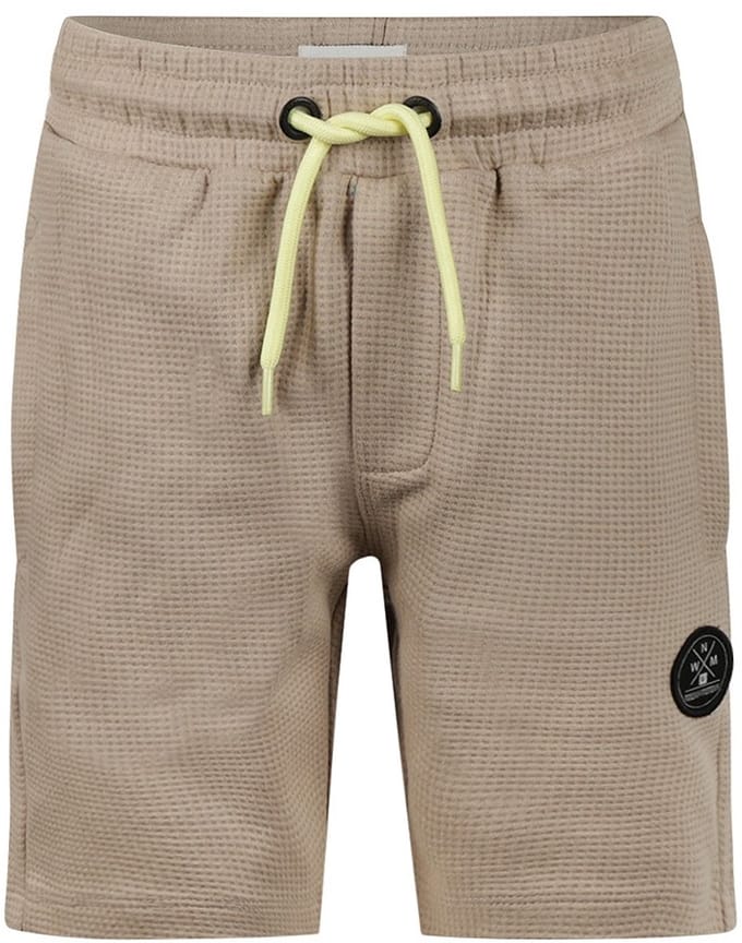 No Way Monday Jongens Short Wafel structuur zand maat 152