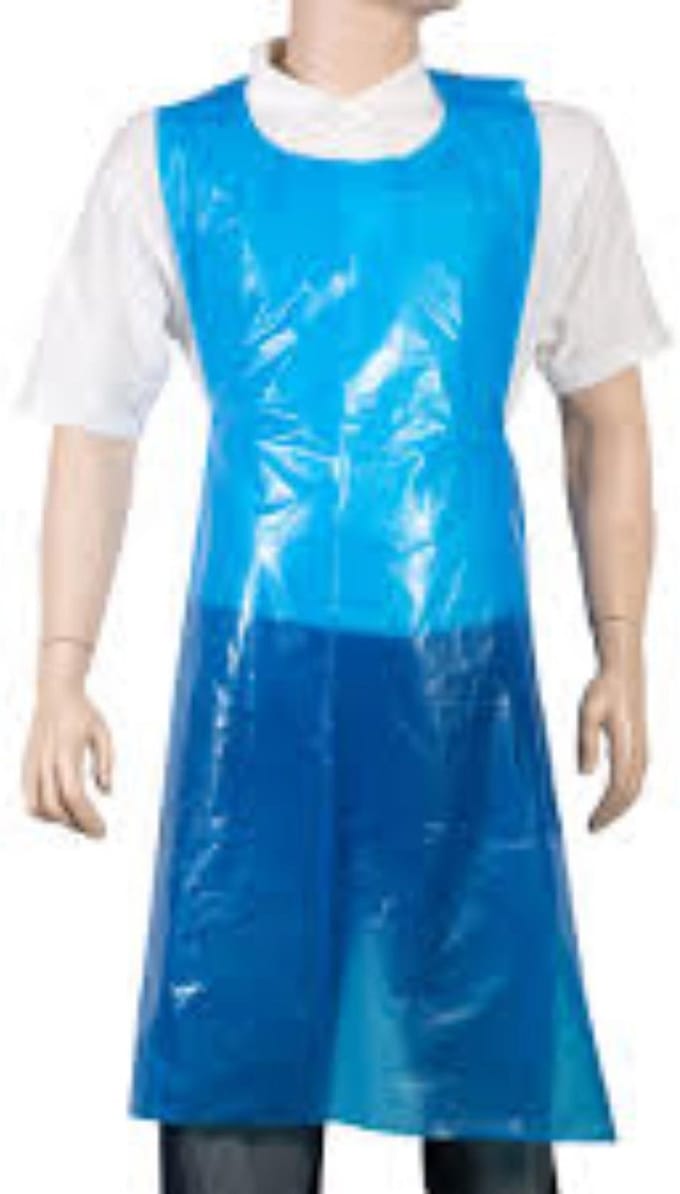 Schorten 80x125cm 20my blauw 100 stuks