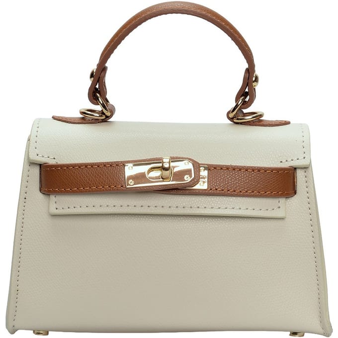 Isabella Rhea Tweekleurig Rundleer Tas