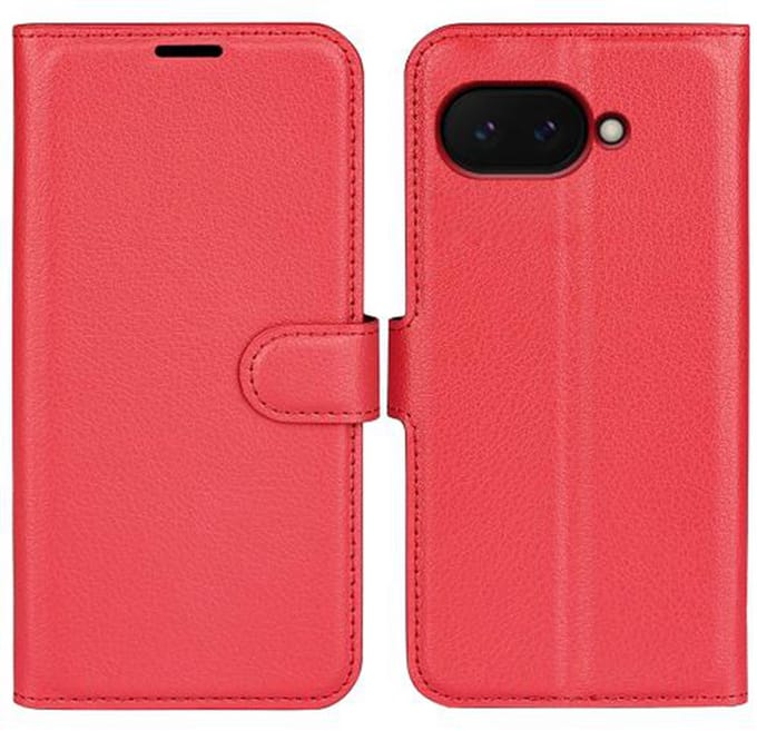 MobyDefend Hoesje - Geschikt voor Google Pixel 9a - Kunstleren Wallet Book Case (Sluiting Voorkant) - Rood