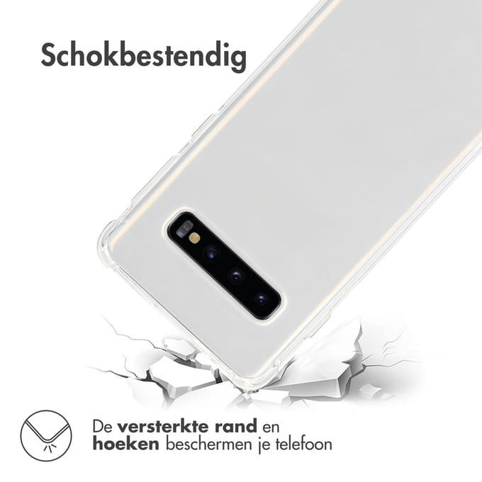 imoshion Hoesje - Geschikt voor Samsung Galaxy S10 - Shockproof Case - Transparant