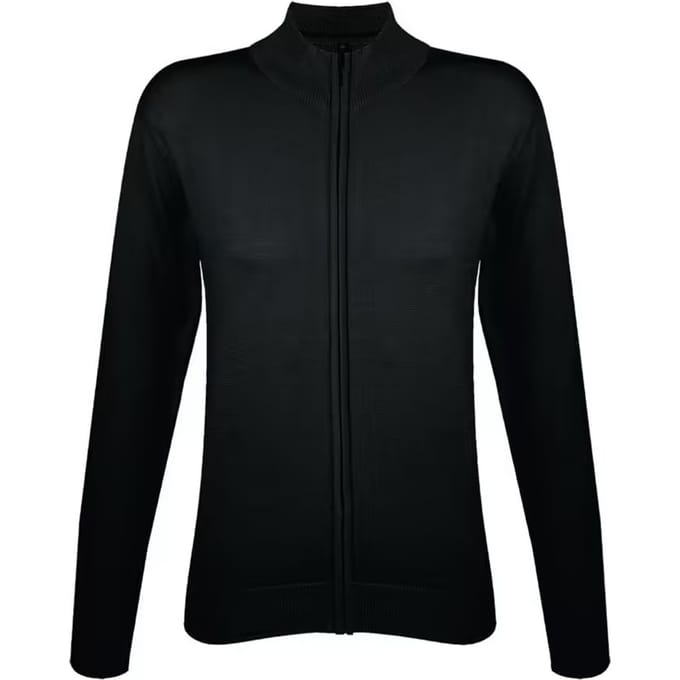 SOLS Gebreid vest met volledige rits dames/dames (Zwart)